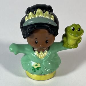 Fisher Price Little People Disney PRINCESS TIANA Figure & Prince Naveen Frog